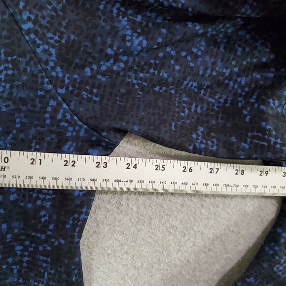 Algo Men Sweatshirt Large Blue Abstract Hoodie Fleece‎ Lightweight Pullover NWT - Picture 3 of 10